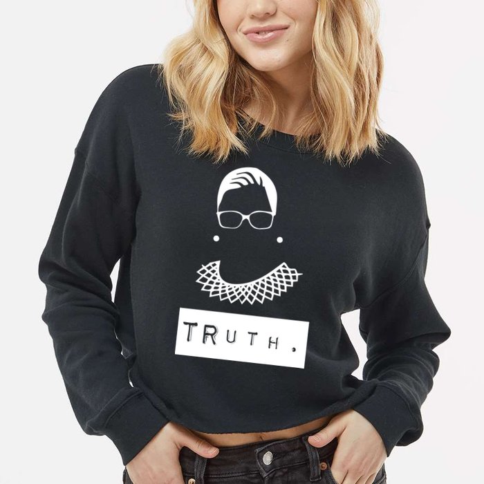 TRuth Ruth Bader Ginsberg Cropped Pullover Crew
