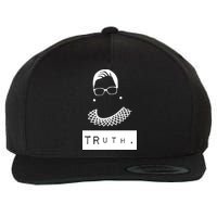 TRuth Ruth Bader Ginsberg Wool Snapback Cap