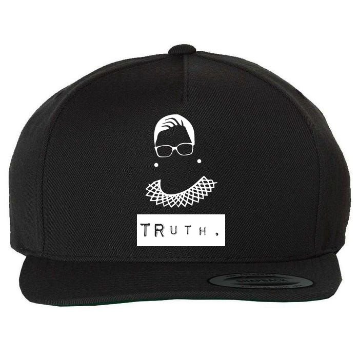 TRuth Ruth Bader Ginsberg Wool Snapback Cap