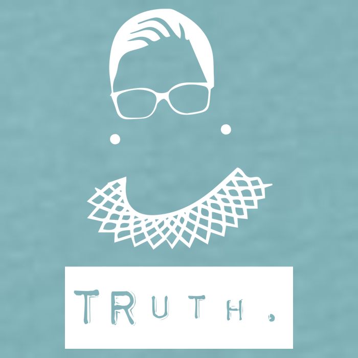 TRuth Ruth Bader Ginsberg Sueded Cloud Jersey T-Shirt