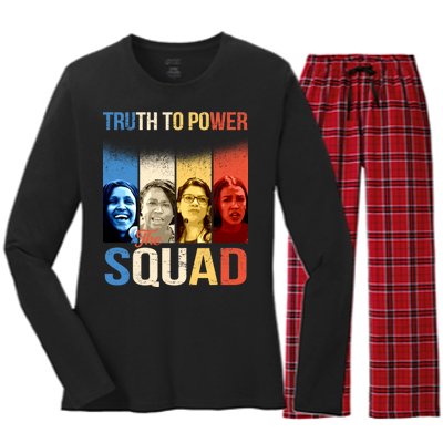 Truth To Power The Squad Women's Long Sleeve Flannel Pajama Set 