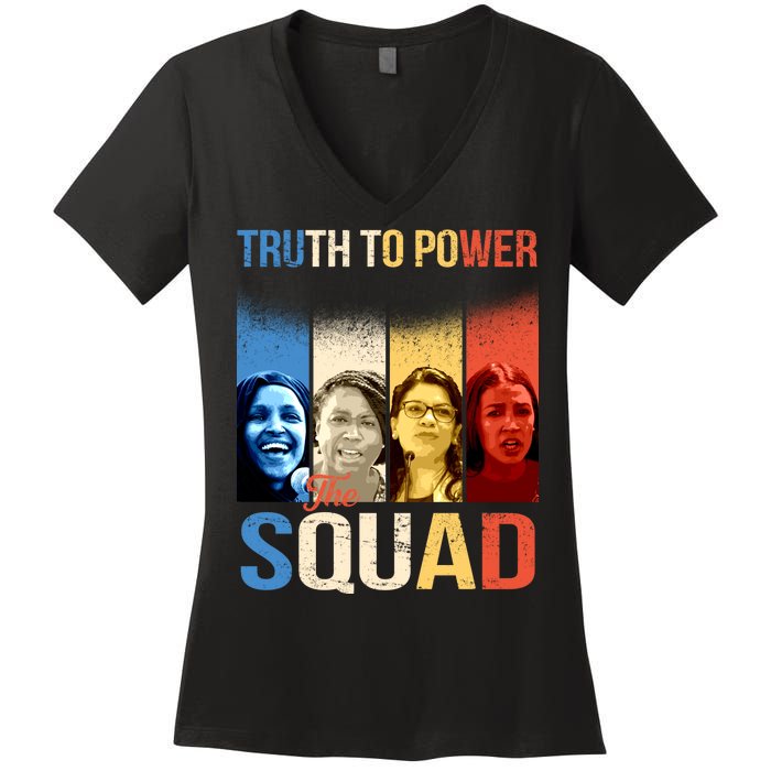 Truth To Power The Squad Women's V-Neck T-Shirt