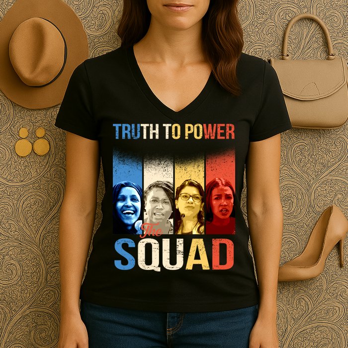 Truth To Power The Squad Women's V-Neck T-Shirt