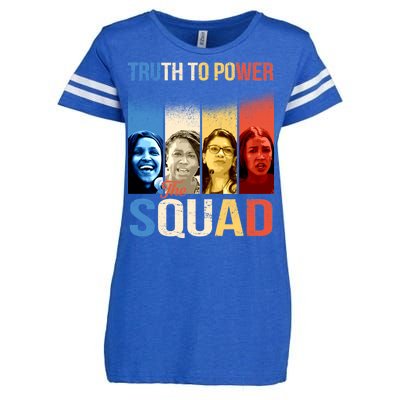 Truth To Power The Squad Enza Ladies Jersey Football T-Shirt