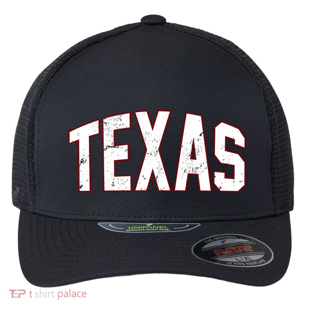 Texas Retro Vintage Flexfit Unipanel Trucker Cap