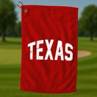 Texas Retro Vintage Golf Towel