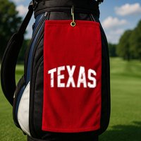 Texas Retro Vintage Golf Towel