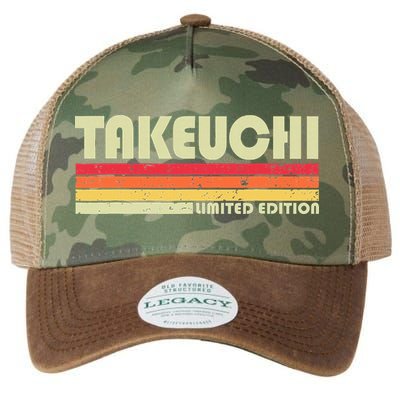 Takeuchi Retro Vintage Japanese Name Legacy Tie Dye Trucker Hat