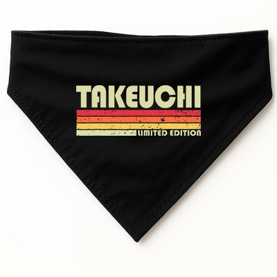 Takeuchi Retro Vintage Japanese Name USA-Made Doggie Bandana