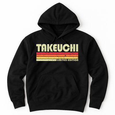 Takeuchi Retro Vintage Japanese Name Hoodie