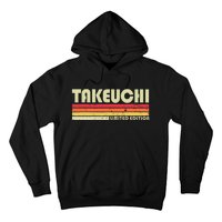 Takeuchi Retro Vintage Japanese Name Hoodie