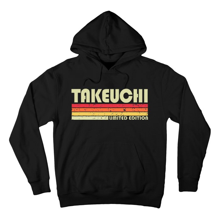 Takeuchi Retro Vintage Japanese Name Hoodie