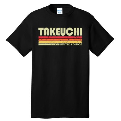 Takeuchi Retro Vintage Japanese Name Tall T-Shirt