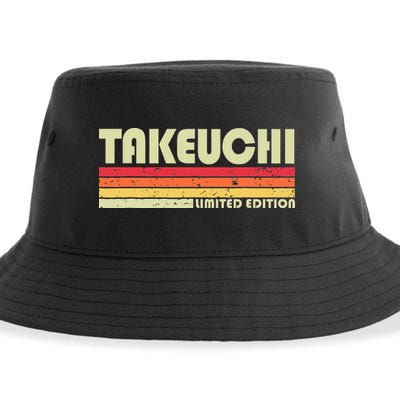 Takeuchi Retro Vintage Japanese Name Sustainable Bucket Hat