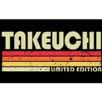 Takeuchi Retro Vintage Japanese Name Bumper Sticker