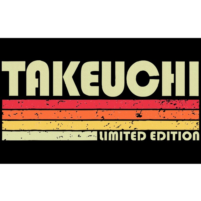 Takeuchi Retro Vintage Japanese Name Bumper Sticker