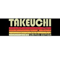 Takeuchi Retro Vintage Japanese Name Bumper Sticker