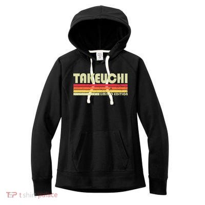 Takeuchi Retro Vintage Japanese Name Women's Fleece Hoodie