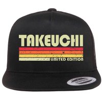 Takeuchi Retro Vintage Japanese Name Flatbill Hat