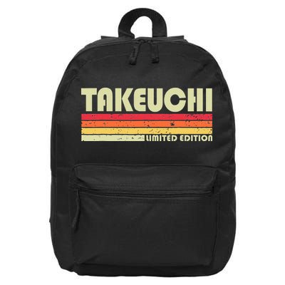 Takeuchi Retro Vintage Japanese Name 16 in Basic Backpack