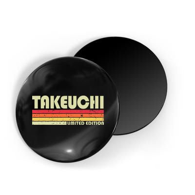 Takeuchi Retro Vintage Japanese Name Magnet