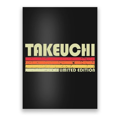 Takeuchi Retro Vintage Japanese Name Poster