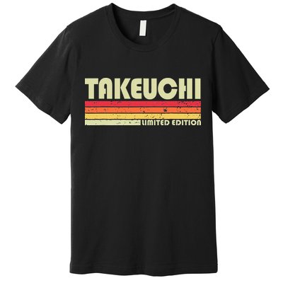 Takeuchi Retro Vintage Japanese Name Premium T-Shirt