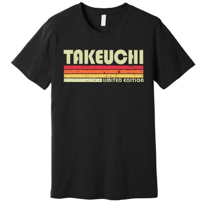 Takeuchi Retro Vintage Japanese Name Premium T-Shirt