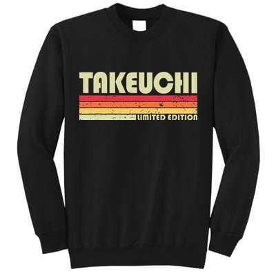 Takeuchi Retro Vintage Japanese Name Tall Sweatshirt