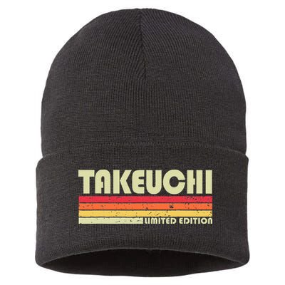 Takeuchi Retro Vintage Japanese Name Sustainable Knit Beanie