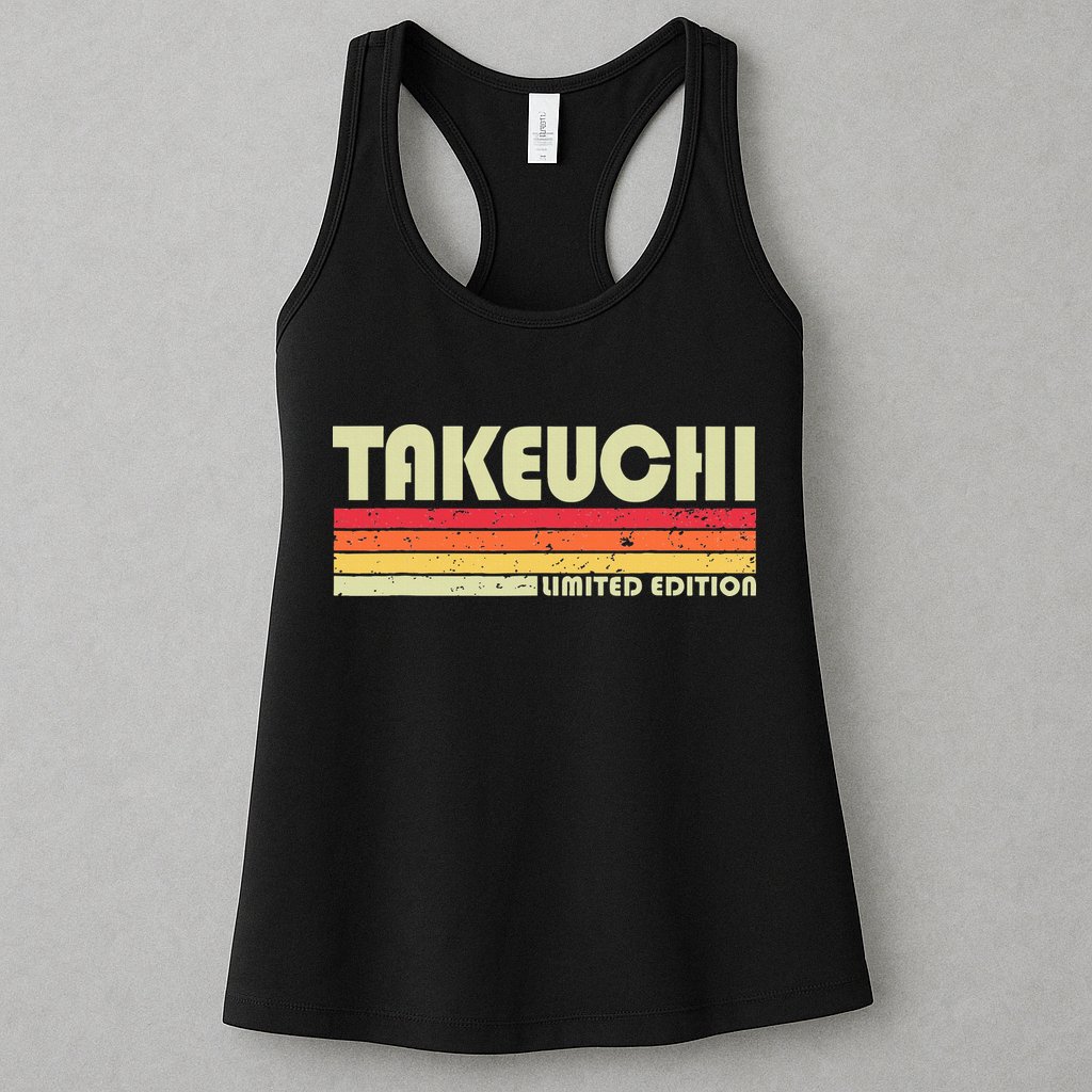 Takeuchi Retro Vintage Japanese Name Womens Tank Top