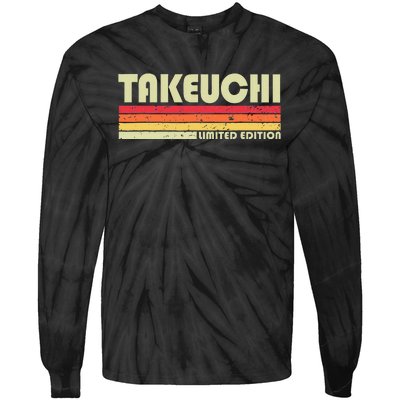 Takeuchi Retro Vintage Japanese Name Tie-Dye Long Sleeve Shirt