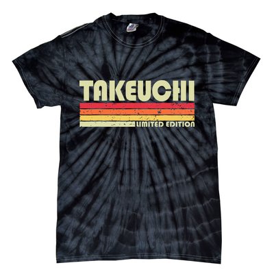 Takeuchi Retro Vintage Japanese Name Tie-Dye T-Shirt