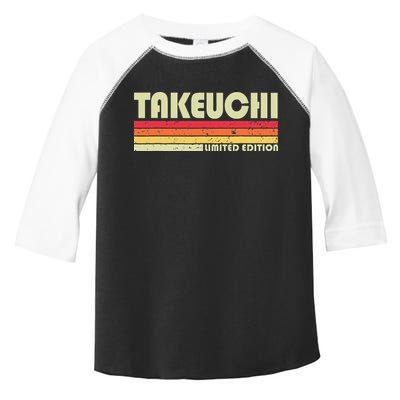Takeuchi Retro Vintage Japanese Name Toddler Fine Jersey T-Shirt
