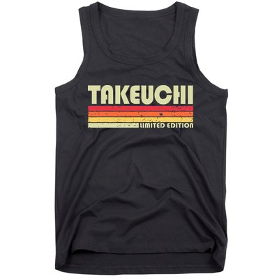 Takeuchi Retro Vintage Japanese Name Tank Top