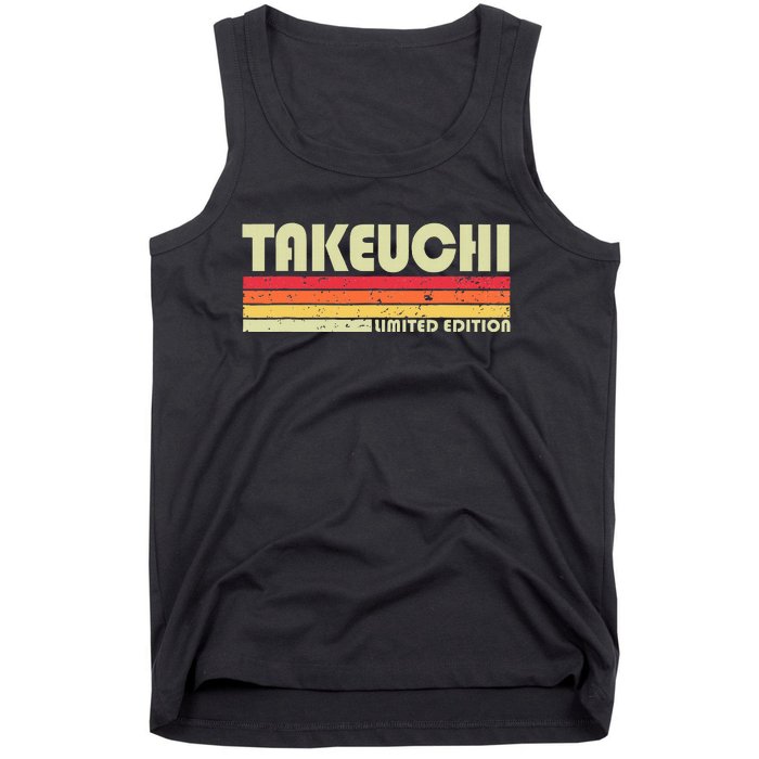 Takeuchi Retro Vintage Japanese Name Tank Top