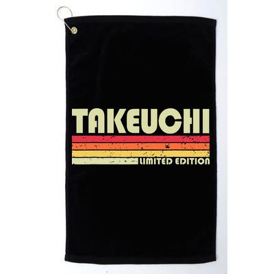 Takeuchi Retro Vintage Japanese Name Golf Towel