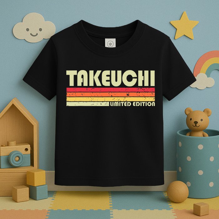 Takeuchi Retro Vintage Japanese Name Toddler T-Shirt