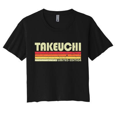 Takeuchi Retro Vintage Japanese Name Crop Top