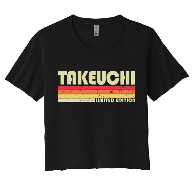 Takeuchi Retro Vintage Japanese Name Crop Top