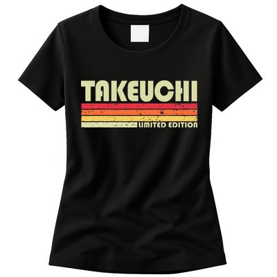 Takeuchi Retro Vintage Japanese Name Womens T-Shirt
