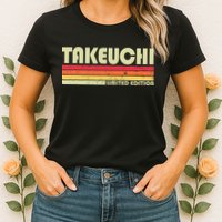 Takeuchi Retro Vintage Japanese Name Womens T-Shirt