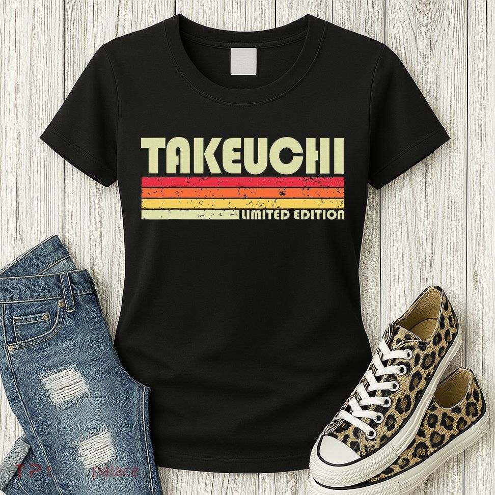 Takeuchi Retro Vintage Japanese Name Womens T-Shirt