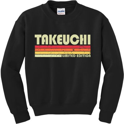 Takeuchi Retro Vintage Japanese Name Kids Sweatshirt