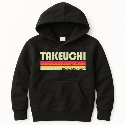 Takeuchi Retro Vintage Japanese Name Kids Hoodie