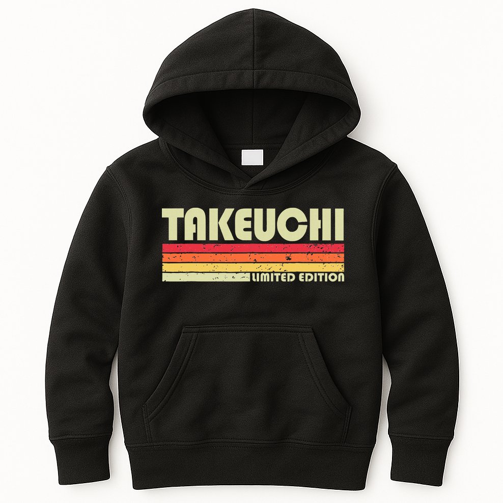Takeuchi Retro Vintage Japanese Name Kids Hoodie