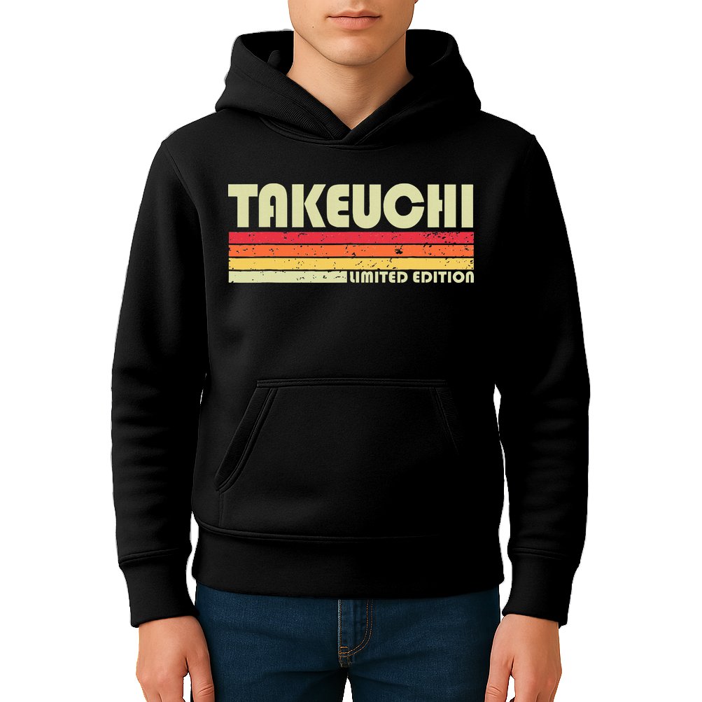 Takeuchi Retro Vintage Japanese Name Kids Hoodie