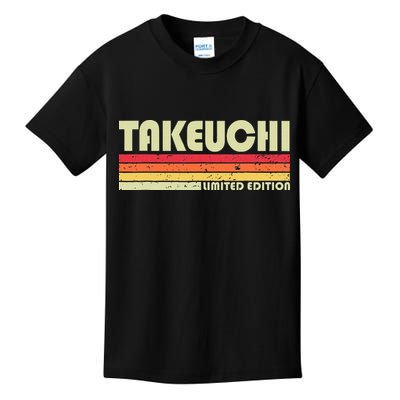 Takeuchi Retro Vintage Japanese Name Kids T-Shirt
