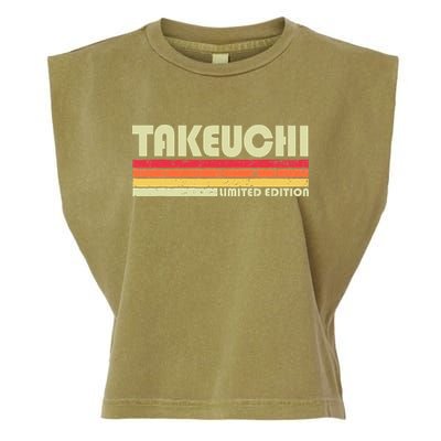 Takeuchi Retro Vintage Japanese Name Garment-Dyed Women's Muscle Tee