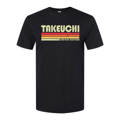 Takeuchi Retro Vintage Japanese Name Softstyle CVC T-Shirt